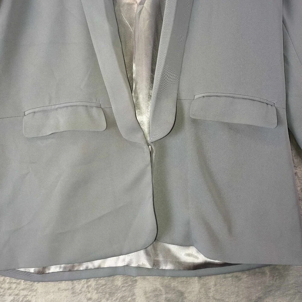 Urban Coco Womens XXL Grey Sophisticated Old Money Vintage Elegant Church Jacket